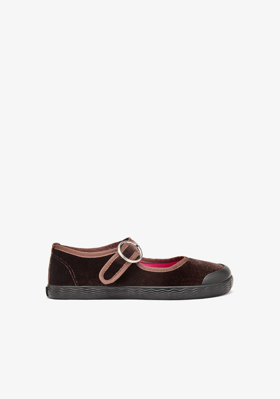 Barefoot Mary Jane Velvet Brown