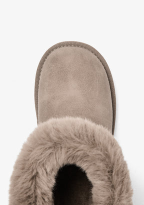 Botas Australianas Bajas Pelo Lazo Taupe