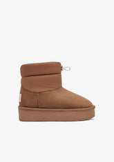 Brown Australian Boots with Drawcord