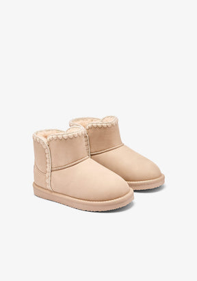 Beige Crochet Australian Boots