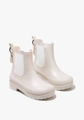 Beige Rain Boots