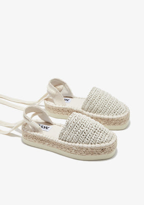 Beige Straps Espadrilles