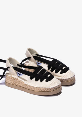 Beige Wedge Espadrilles