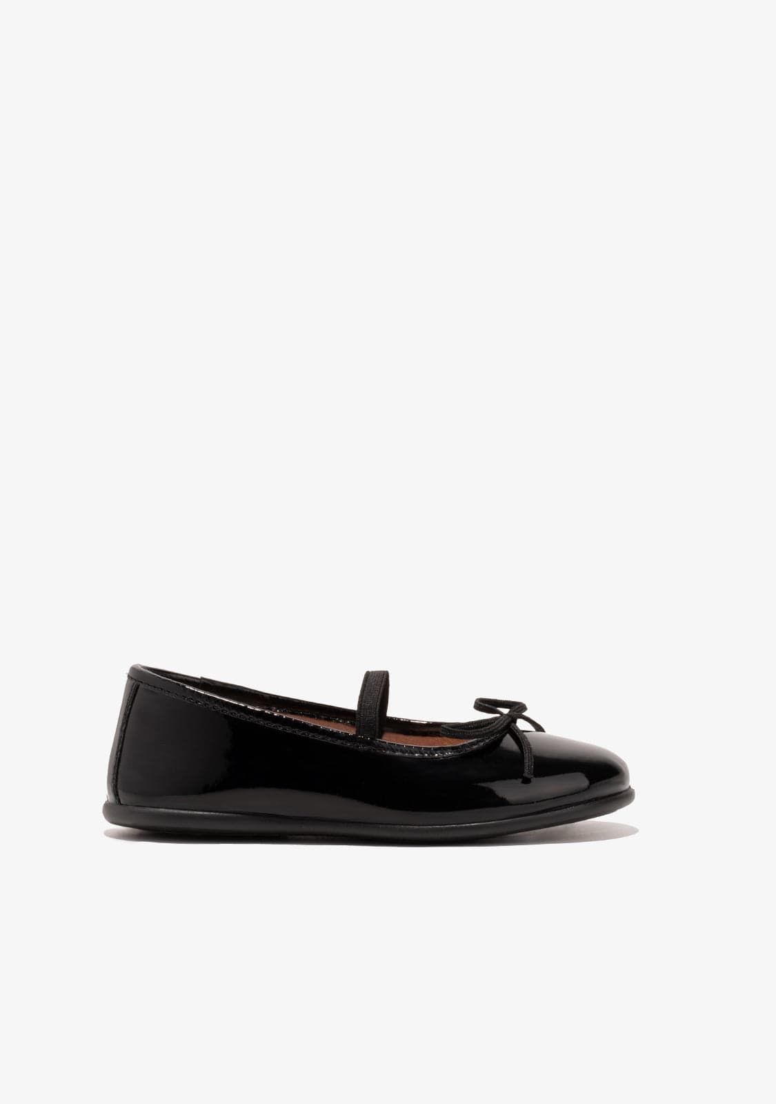 Black Ballerinas Patent Leather