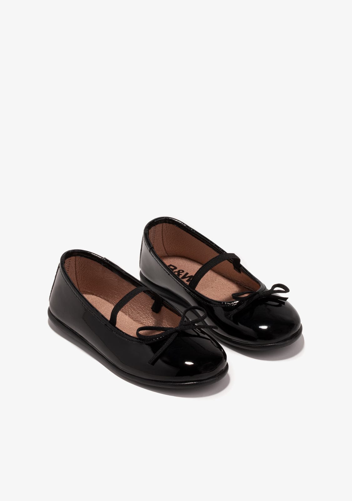 Black Ballerinas Patent Leather