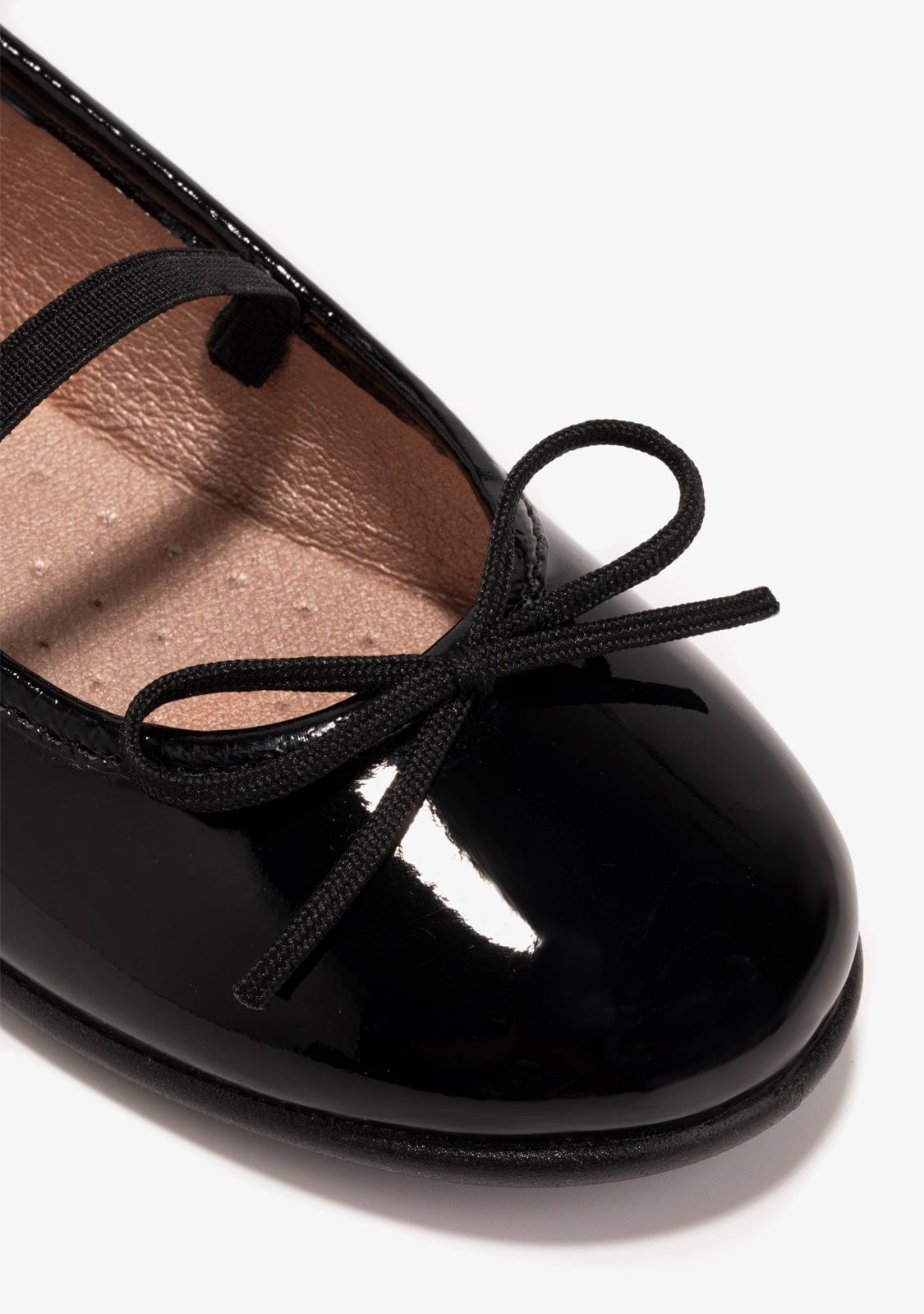 Black Ballerinas Patent Leather