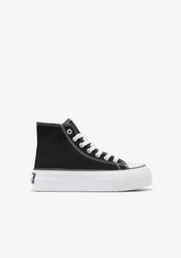 Black Basic High Top Sneakers