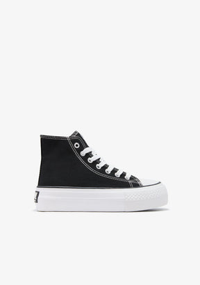 Black Basic High Top Sneakers