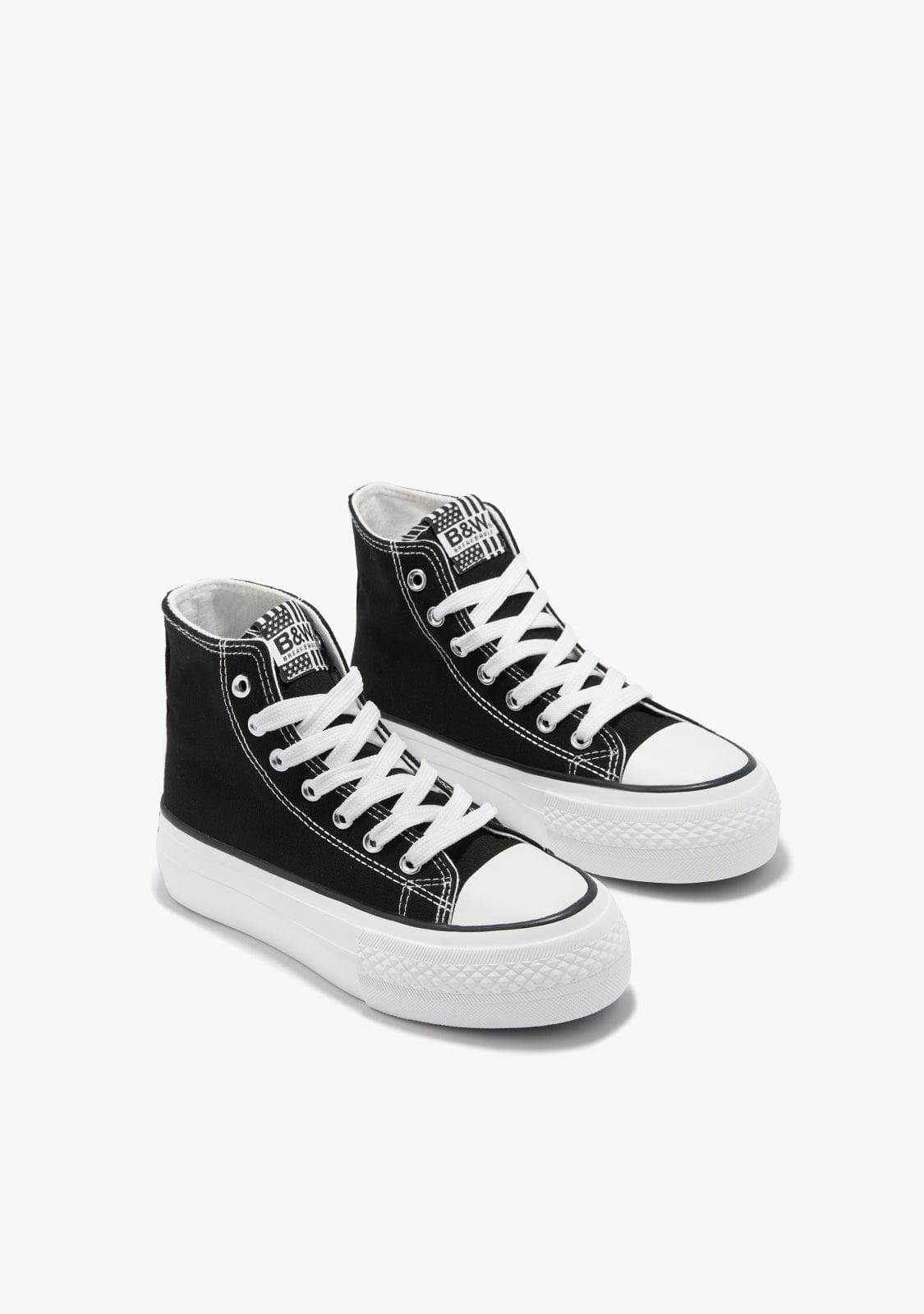 Black Basic High Top Sneakers
