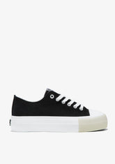 Black Basic Sneakers Canvas