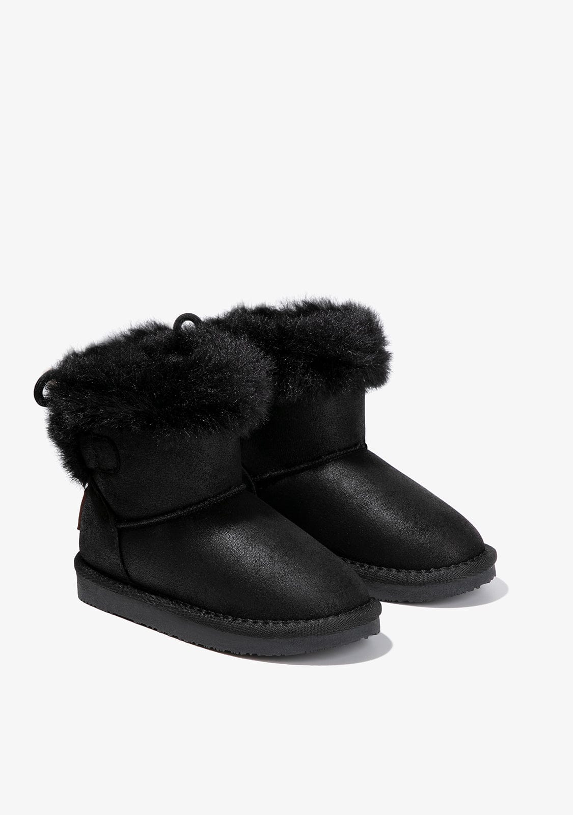 Black Beads Fur Australian Boots