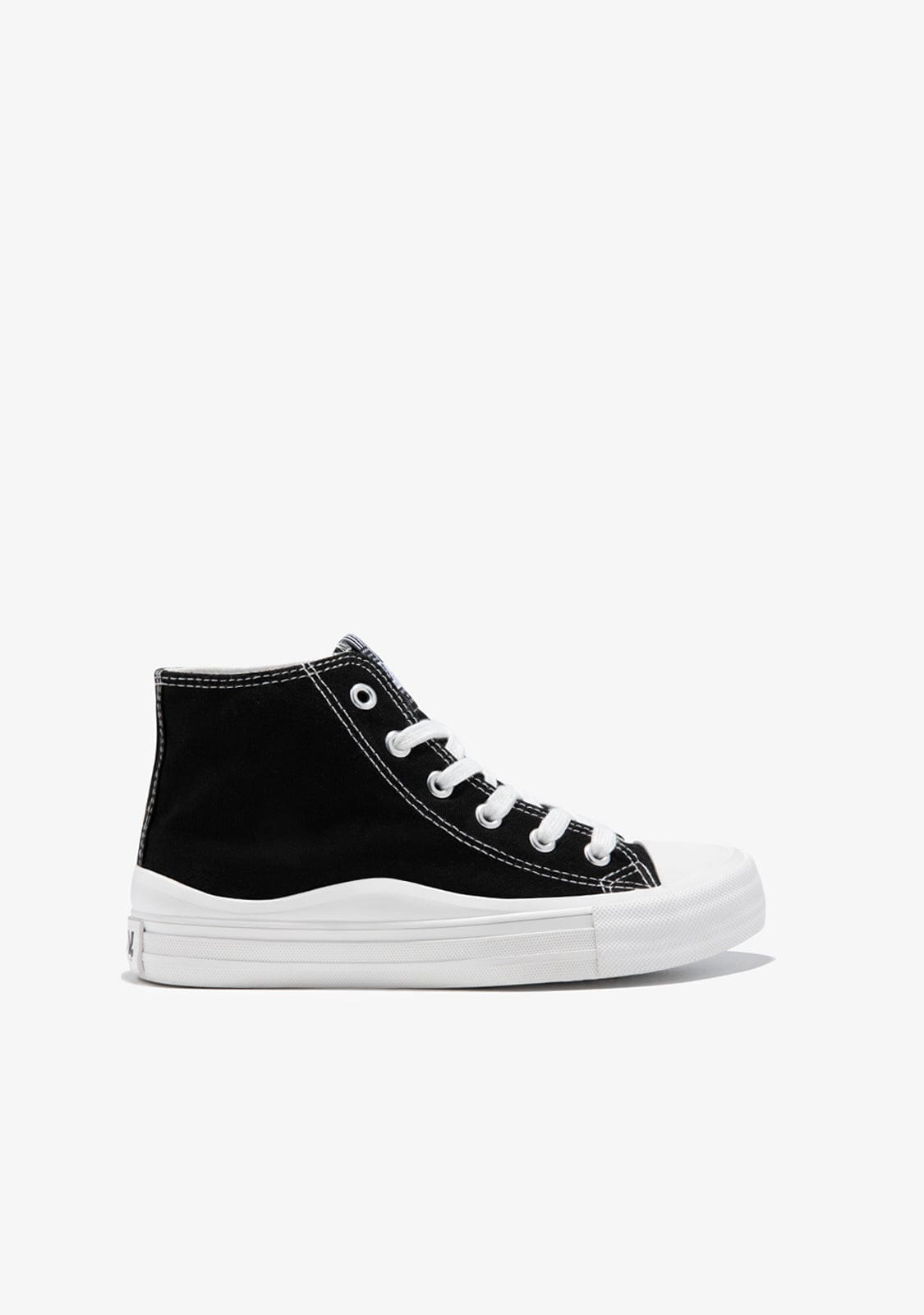 Black Canvas High Top Sneakers