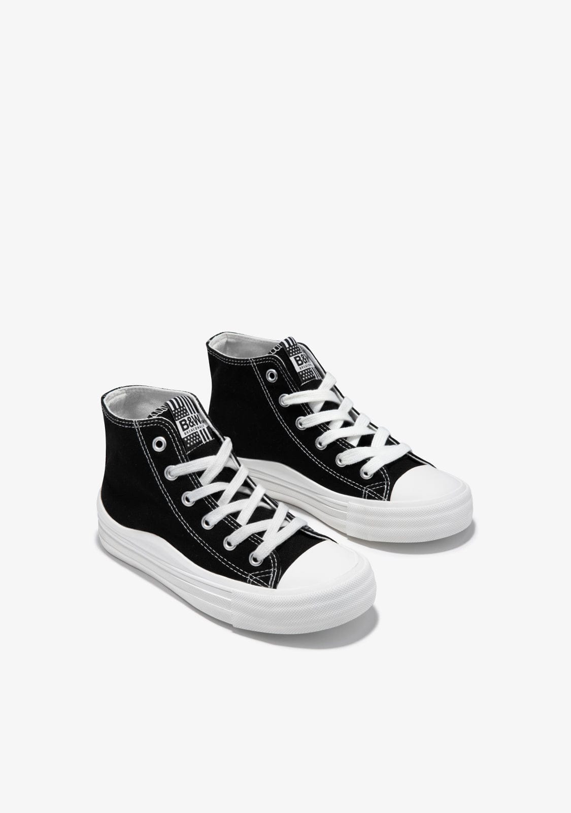 Black Canvas High Top Sneakers