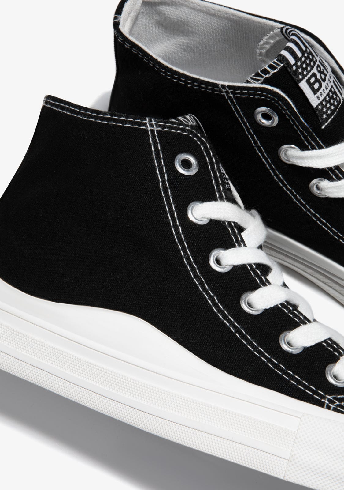 Black Canvas High Top Sneakers