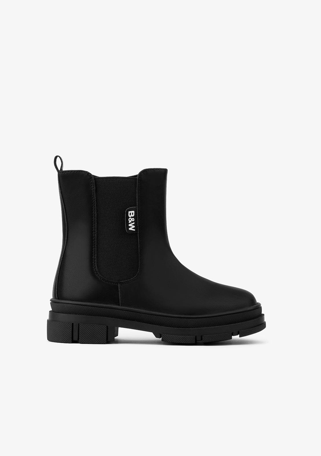 Black Elastic Boots Napa