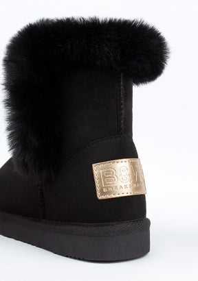 Black Fur Australian Boots