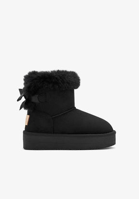 Black Fur Australian Boots Water Repellent