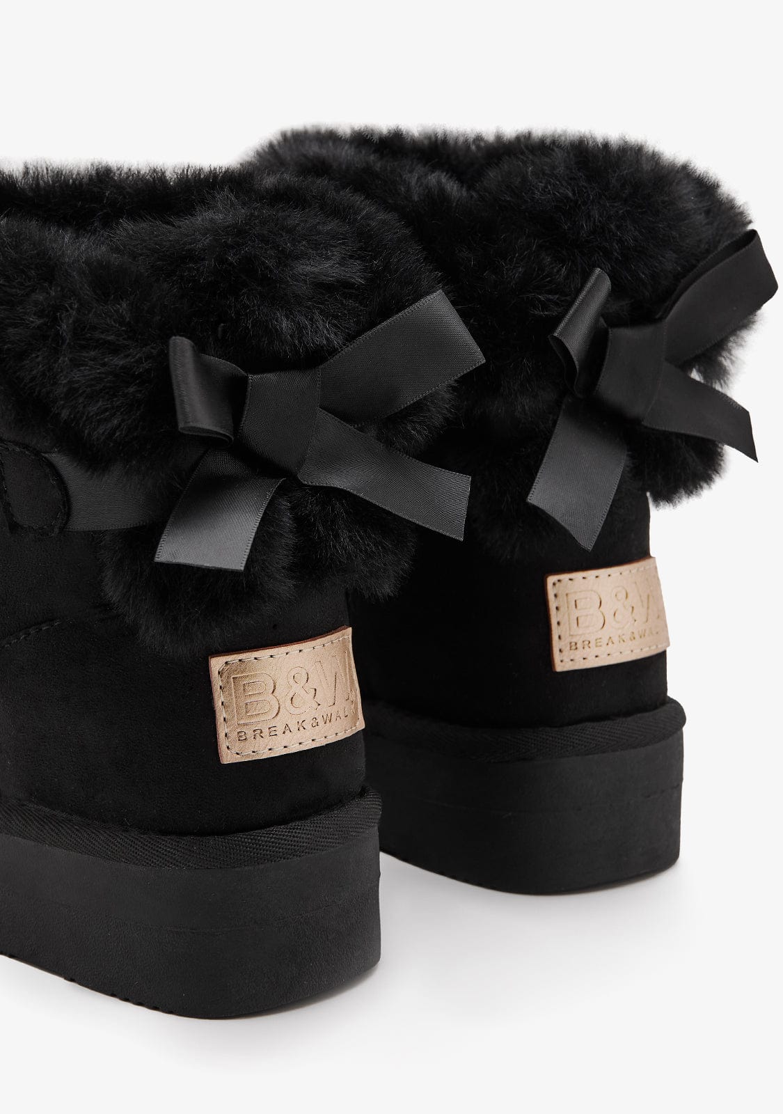 Black Fur Australian Boots Water Repellent