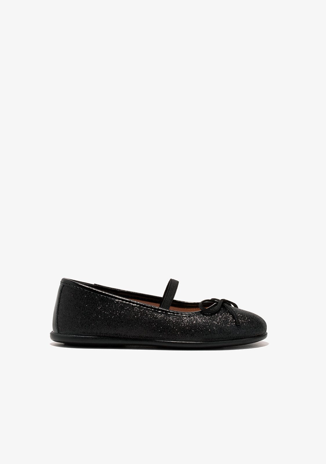 Black Glitter Ballerinas