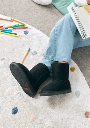 Black Logo Australian Boots Water Repellent