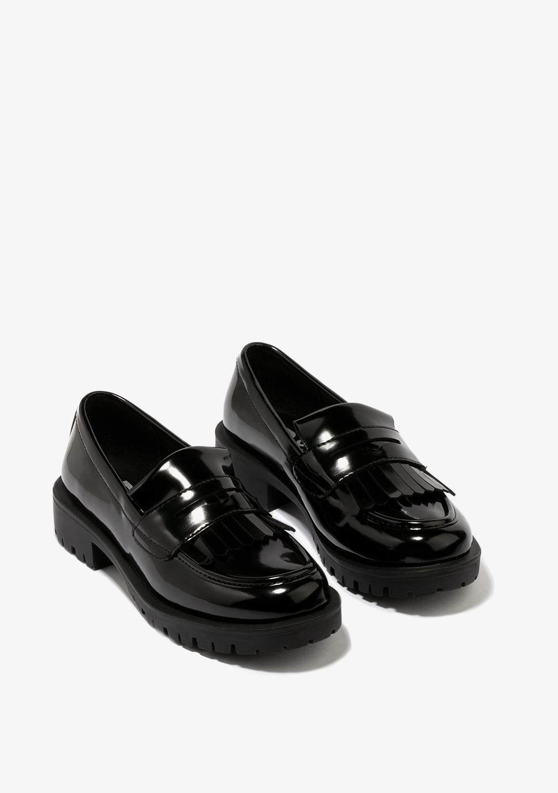 Black Straps Loafers