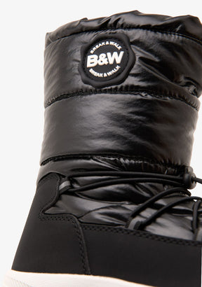 Black Track Padded Boots