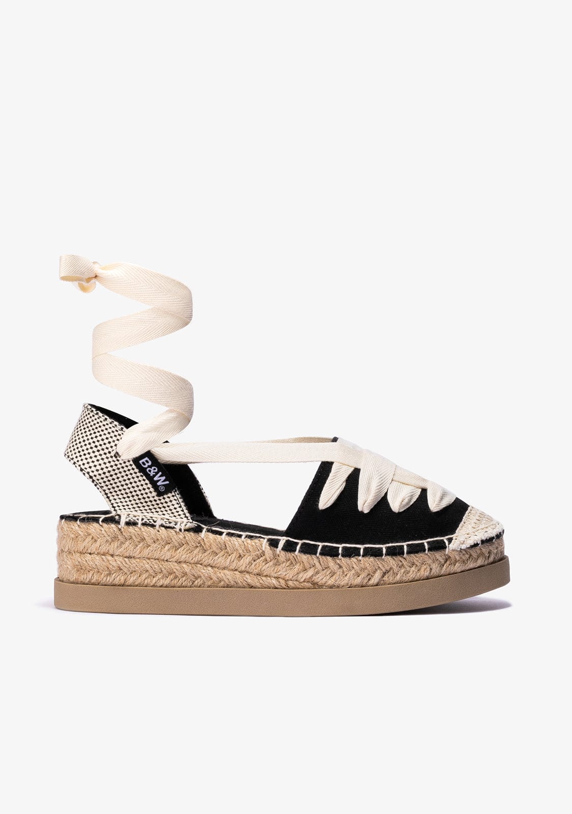 Black Wedge Espadrilles