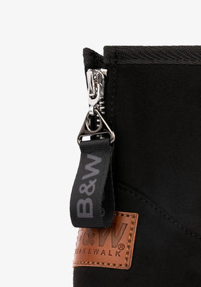 Black Zip Australian Boots Water Repellent