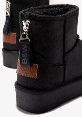 Black Zipper Australian Boots