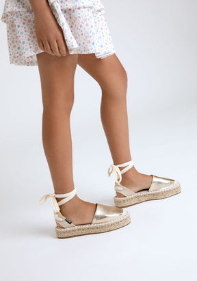 Gold Basic Espadrilles