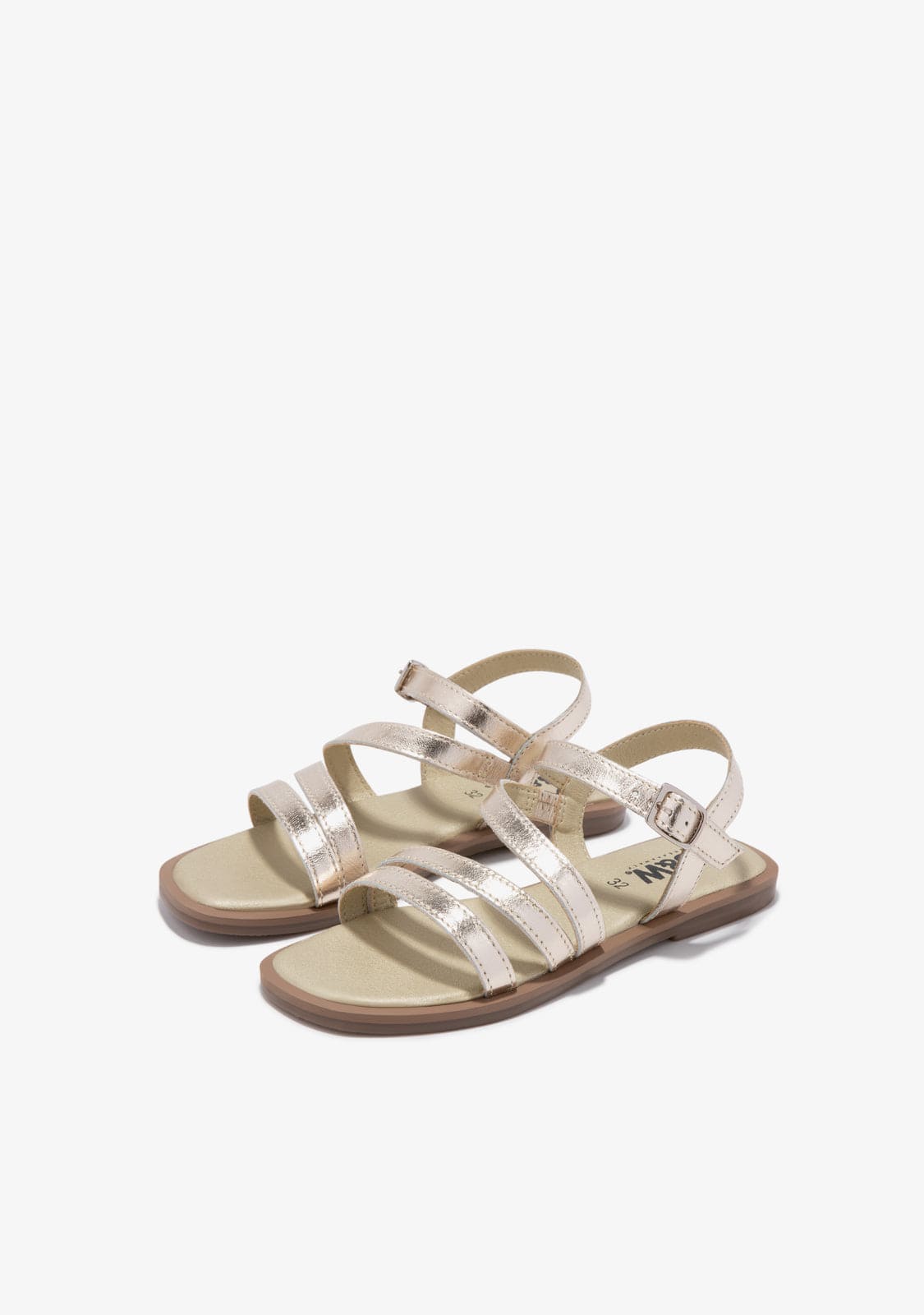 Gold Straps Sandals