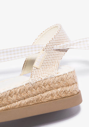 Gold Wedge Espadrilles