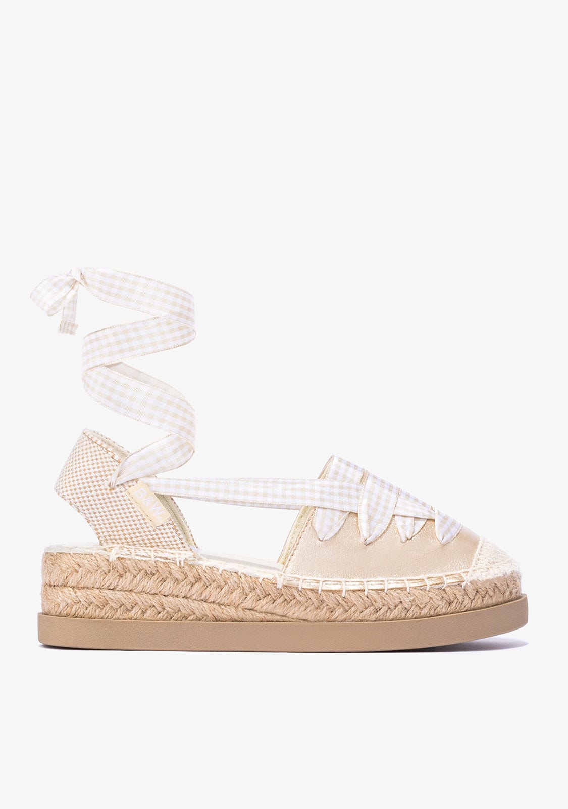 Gold Wedge Espadrilles