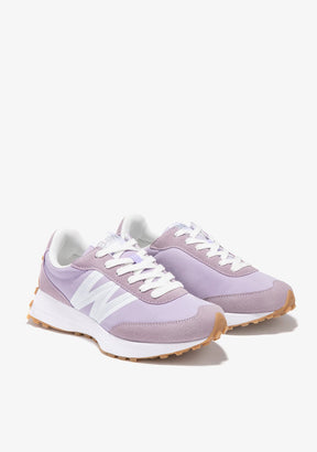 Lavender Logo Sneakers