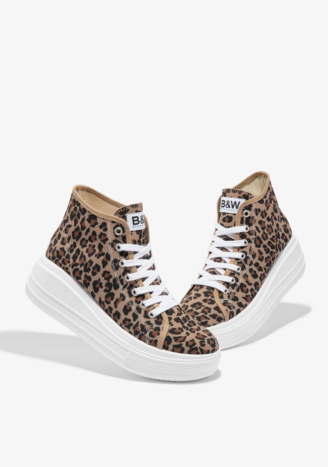 Leopard Platform Rider Hi-Top Sneakers