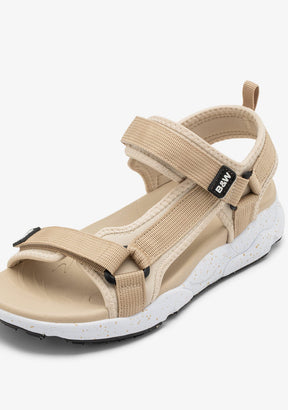 Light Gold Strips Sandals