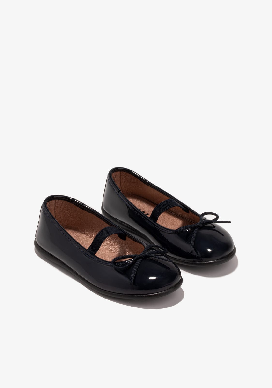 Navy Ballerinas Patent Leather