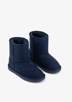 Navy Logo Australian Boots Water Repellent