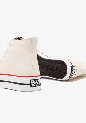 Off White Basic High Top Sneakers