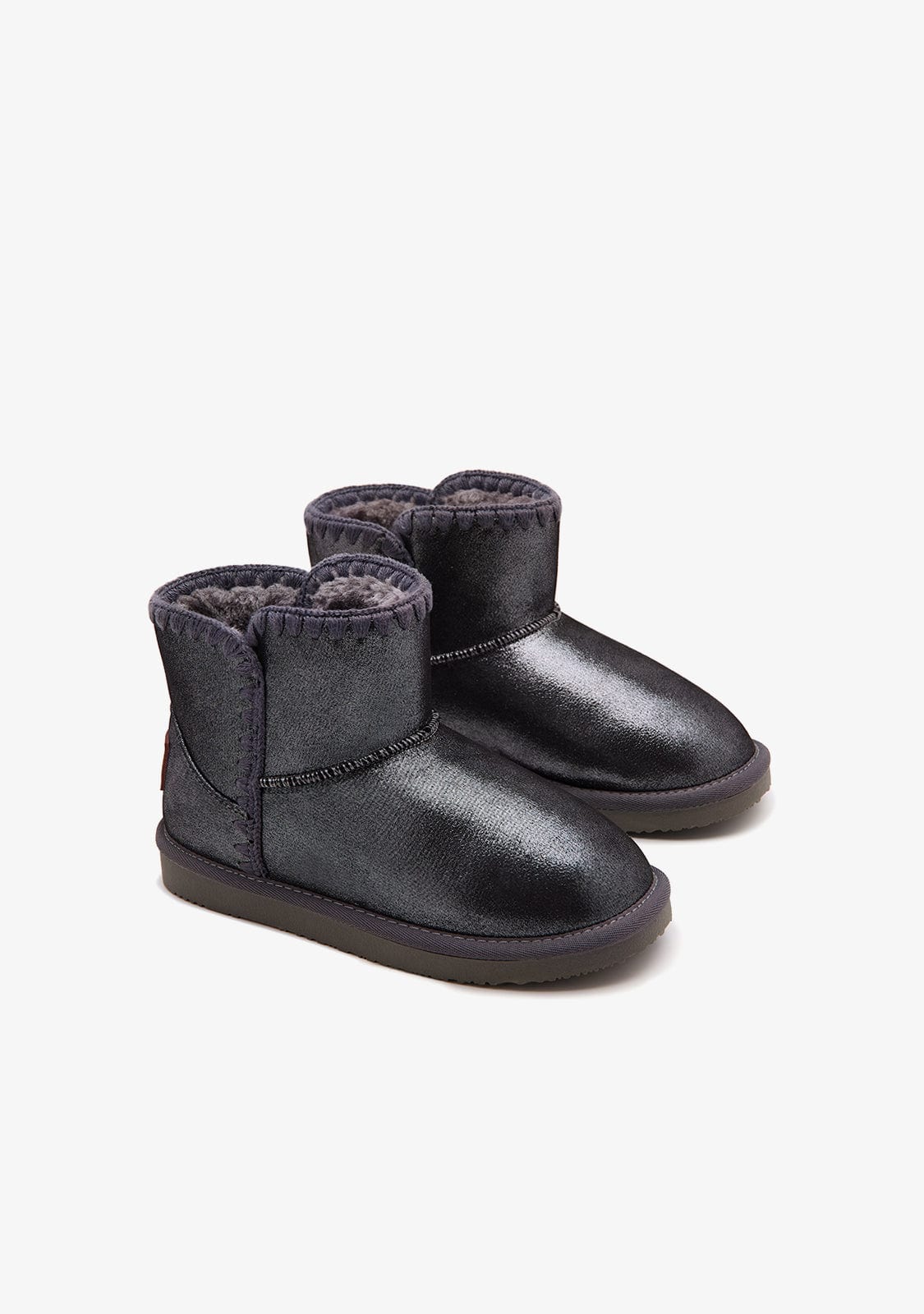 Pewter Embroidery Low Australian Boots