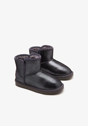 Pewter Embroidery Low Australian Boots