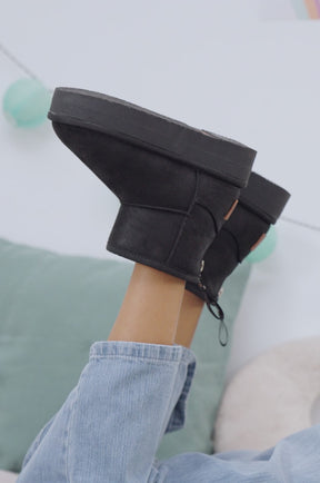 Botas Australianas Cremallera Negro