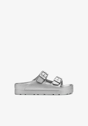 Silver Soft Bio Sandals
