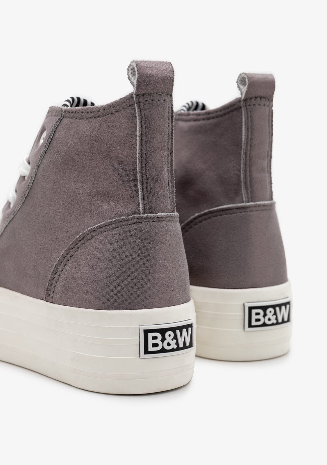 Sneakers Laces High Shinny Pewter