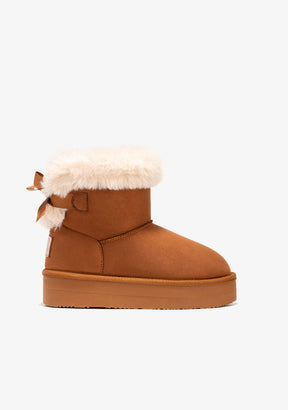 Tan Fur Australian Boots Water Repellent