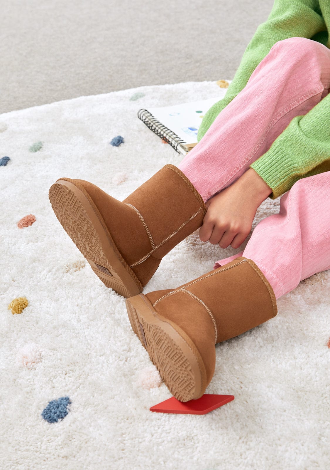 Tan Logo Australian Boots Water Repellent
