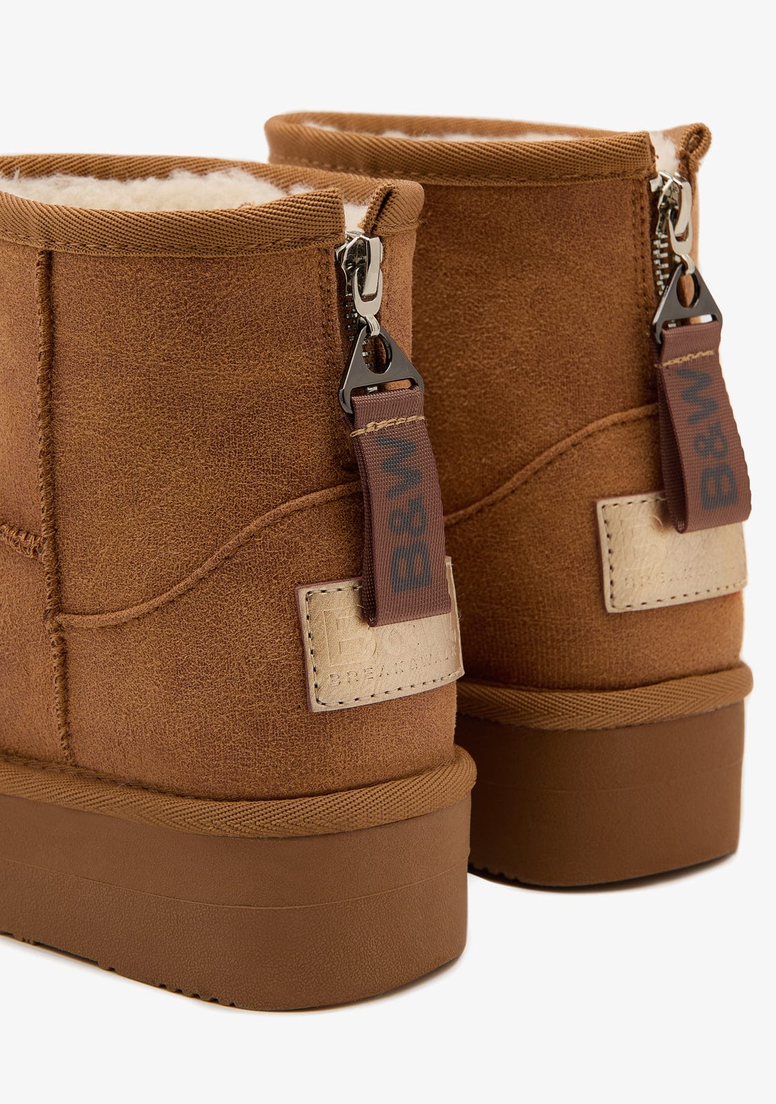 Tan Zipper Australian Boots