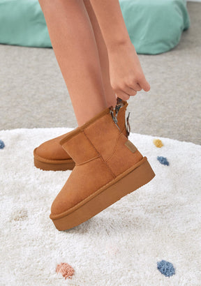 Tan Zipper Australian Boots