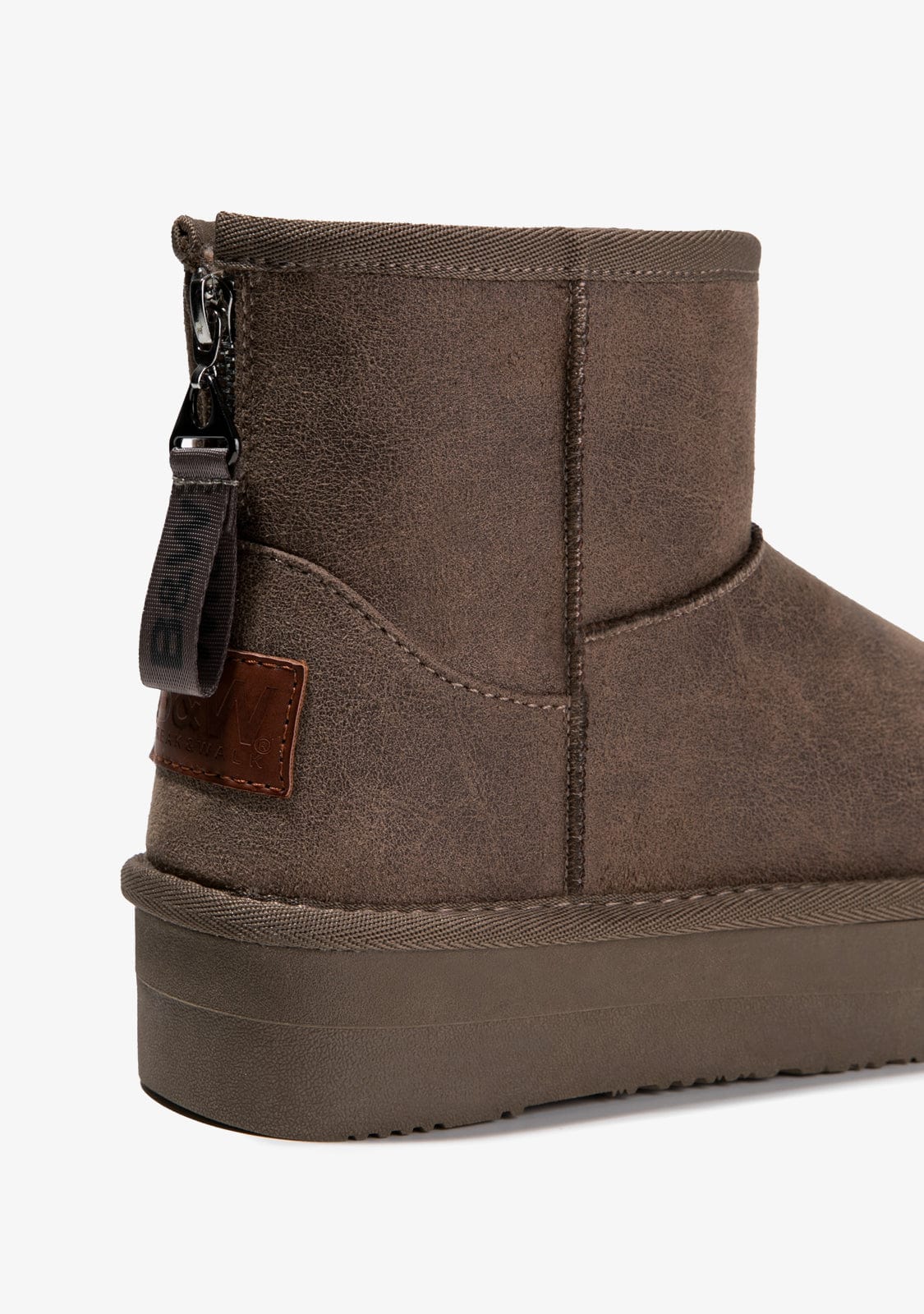 Taupe Zipper Australian Boots