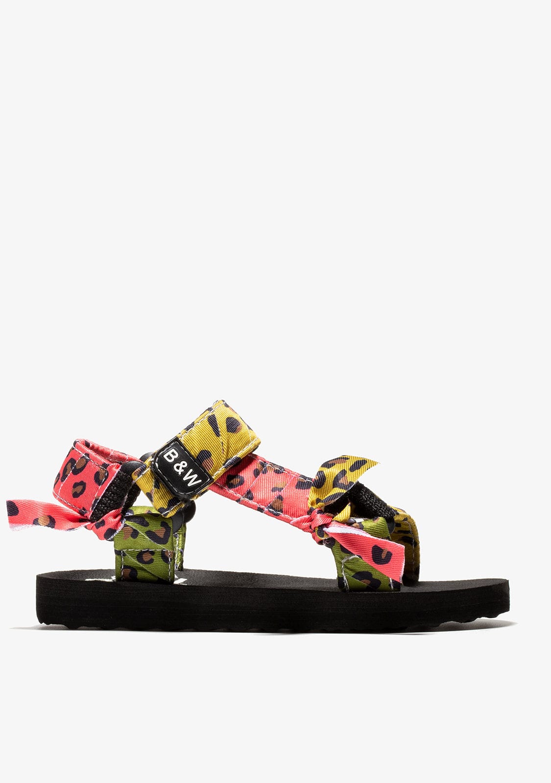 Textile Multicolour Leopard Sandals